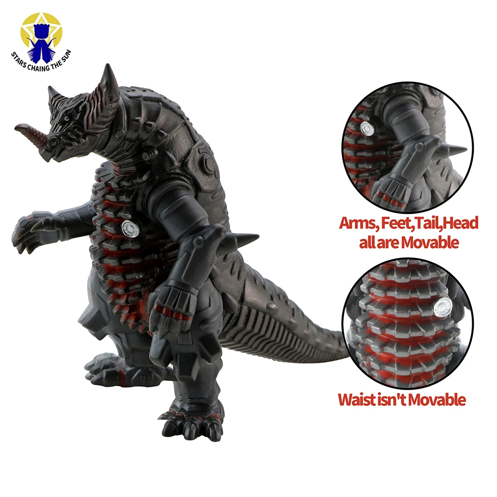 

14cm New Kaiju Dinosaur Action Figure Model Collection Toys Large Size ABS Body Turnable Figure Toy For Boy Brinquedos Giftss