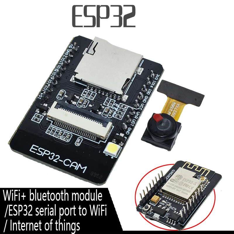 ESP32-CAM+ OV2640 модуль WiFi+ Bluetooth модуль ESP32 серийный к WiFi ESP32 CAM макетная плата 5 в камера макетная плата
