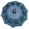 4/6/8/10/12/16/20 Holes Folded Portable Hexagon Fishing Net Crayfish Fish Automatic Trap Shrimp Carp Catcher Cages Mesh Nets Cra