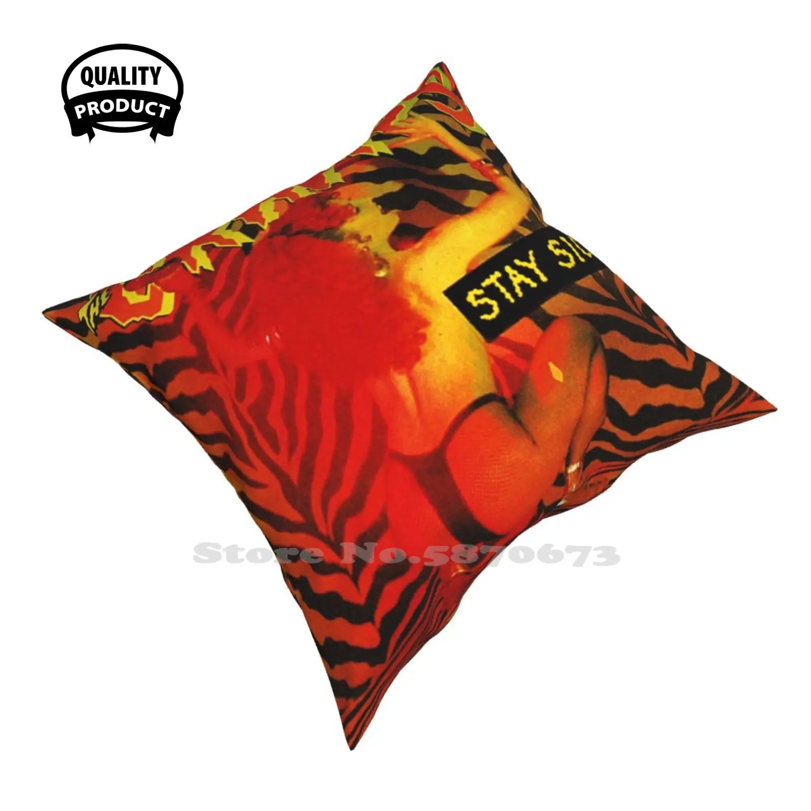 The Cramps / Stay Sick Soft Comfortable Pillowcase The Cramps Cover Album Stay Sick And Roll Psychobilly Goth Music Samvelvet
