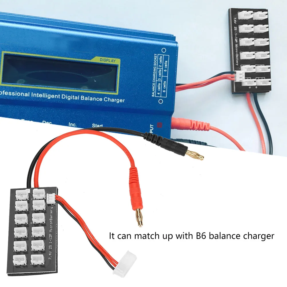 7,4 V 2S LiPo батарея параллельная зарядная плата баланс зарядная плата с JST-PH разъемом зарядное устройство RC автомобильный холикоптер