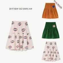 Новинка года; брендовые Детские юбки TAO; сезон осень-зима; юбки с принтом для девочек; Милый хлопковый костюм для маленьких детей