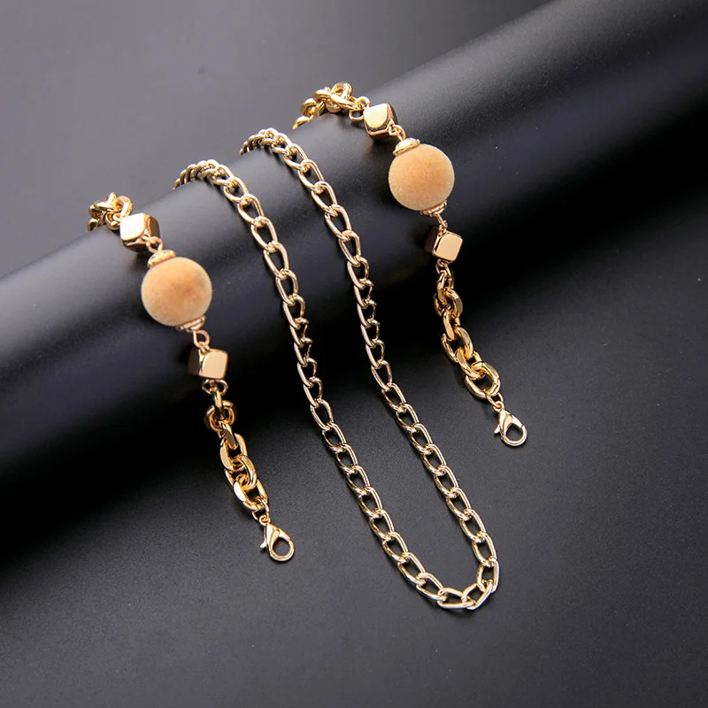 Punk Cute Fashion Jewelry Sunglasses Mask Chains For Women Acrylic Pearl Crystal Eyeglasses Chains Lanyard Glass