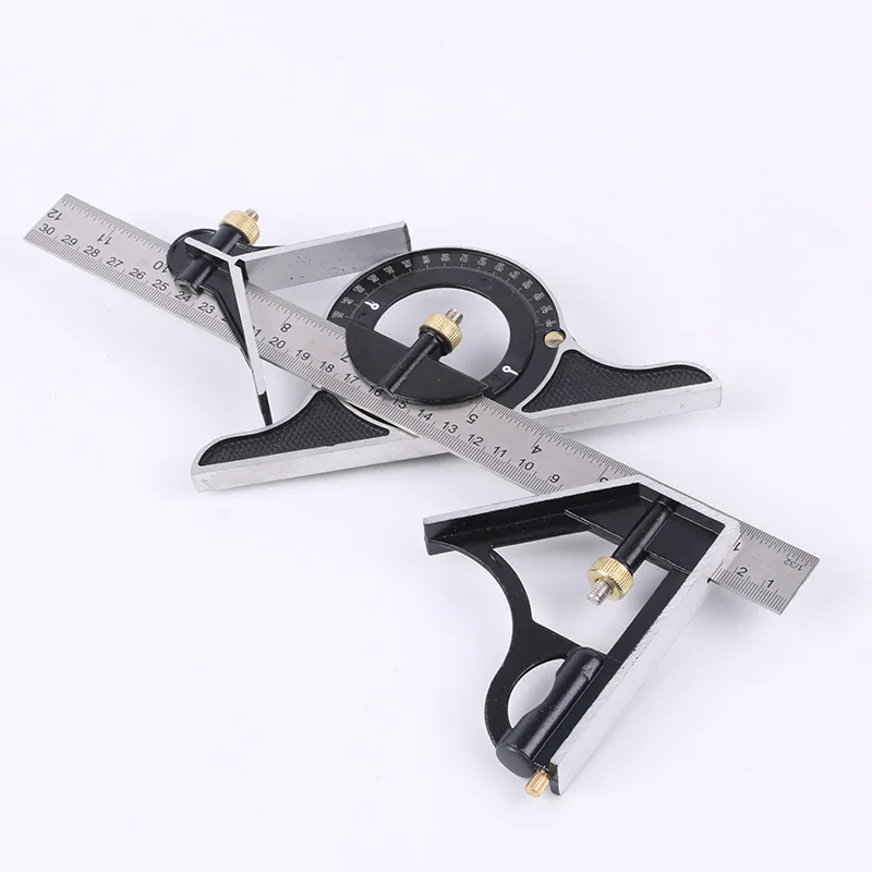 

Multi-functional Combination Square 90-Degree L-square Protractor 45-Degree China Mobile Angle Ruler mu gong chi