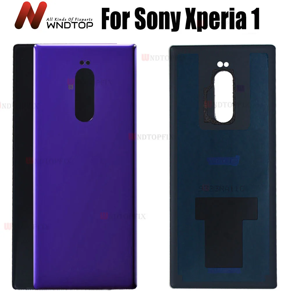 

New Glass Battery Housing Door Back Cover Case For Sony Xperia 1 Battery Cover Housing 6.5" For Sony XZ4 Battery Cover