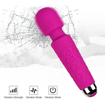 Powerful Vibrator Sex Toys for Woman Adult  G Spot Magic Wand  Dildo Vibrators Massager for Clitoris Stimulation Erotic Toys 4