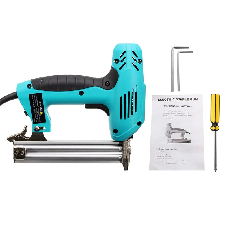 

220V 2000W Electric Staple Straight Nail Gun 10-30mm Special Use 30/min Woodworking Tool