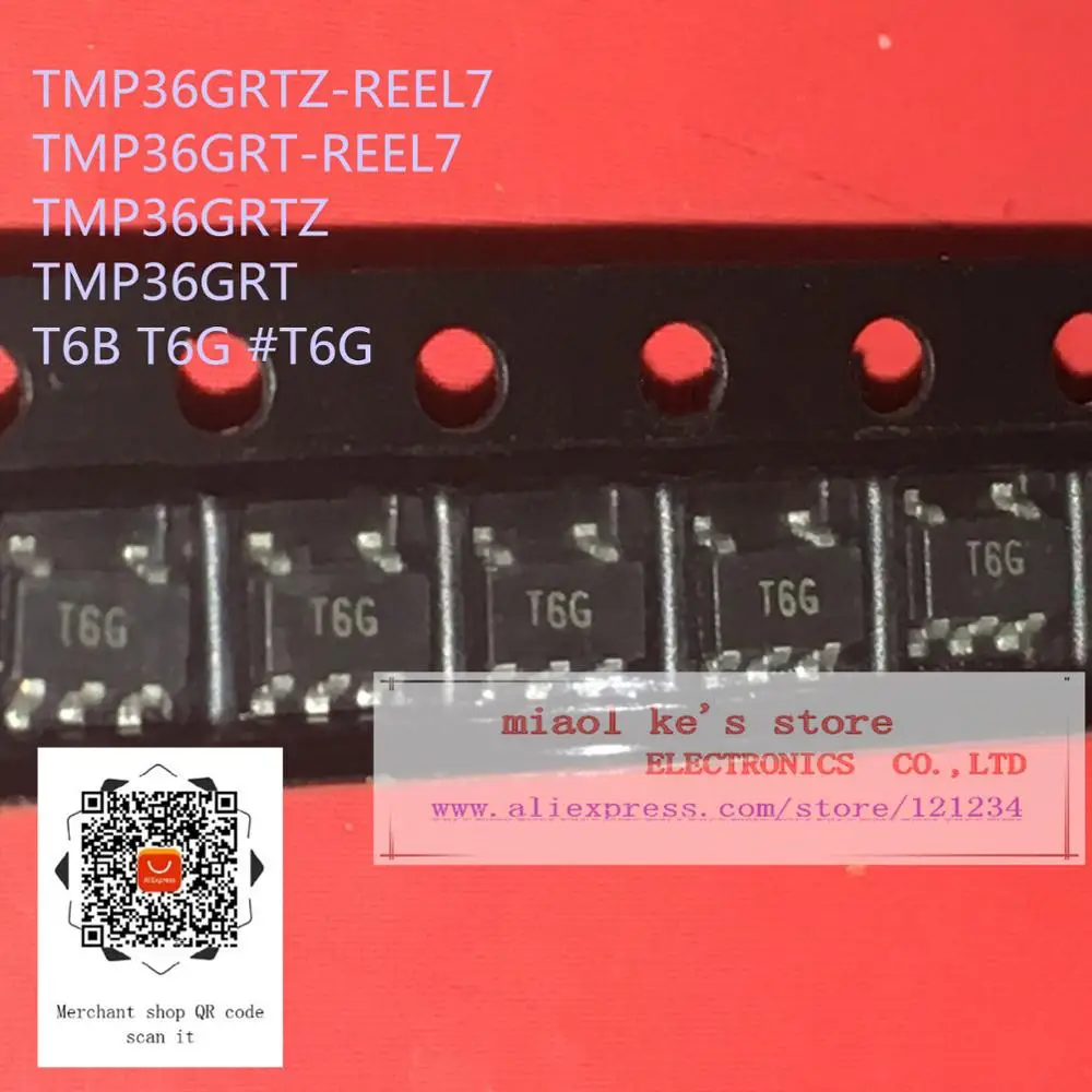 [10 шт./1 лот] 100% Новинка Оригинал: Φ TMP36GRTZ TMP36GRT T6B T6G # T6G-датчик Аналоговый-40C-125C |