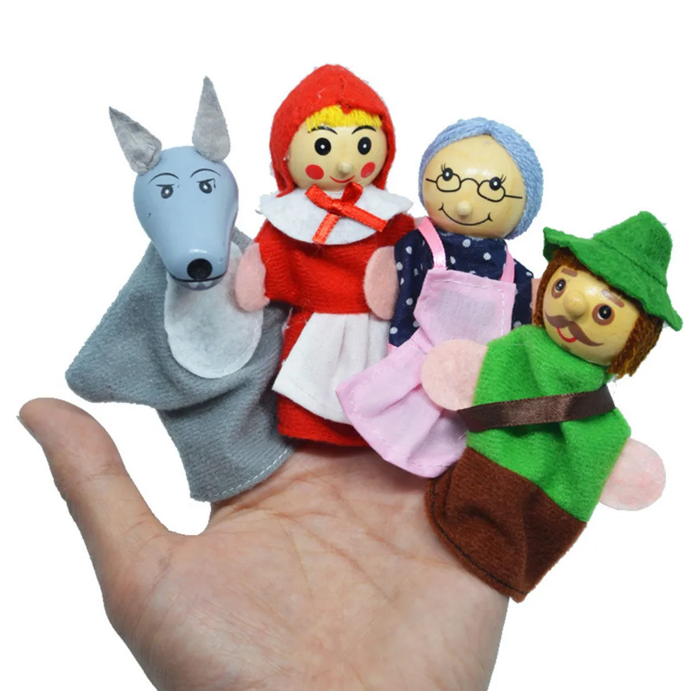 

Puppets Dolls Prop Baby Toys For Children Game Gift Animal Baby Monkey Dog Characters finger Puppets Cartoon Theater Educational