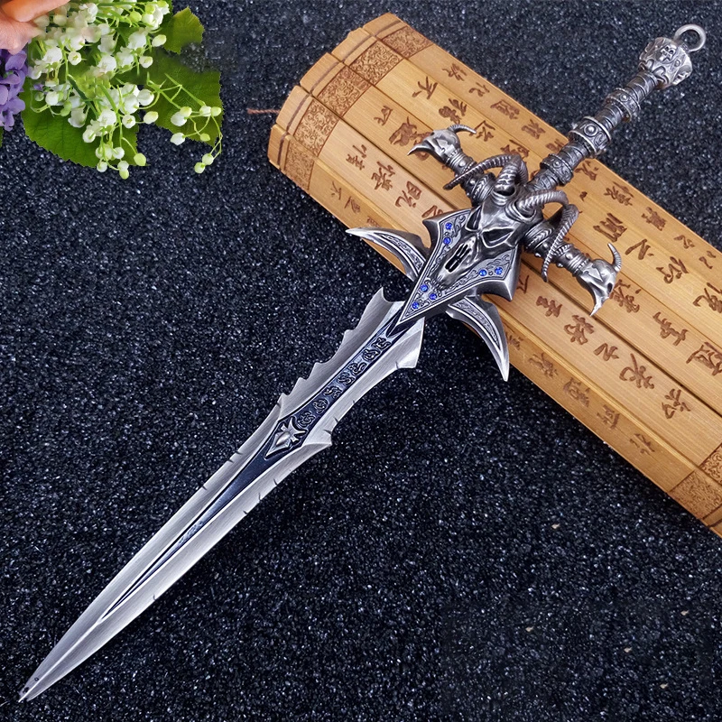 22 см World Of Warcraft frostworld металлический меч в форме головы овцы аниме манга игровой