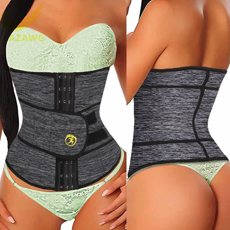 LAZAWG Для женщин талии тренер Неопреновый Пояс Вес потери Cincher Body Shaper пластика