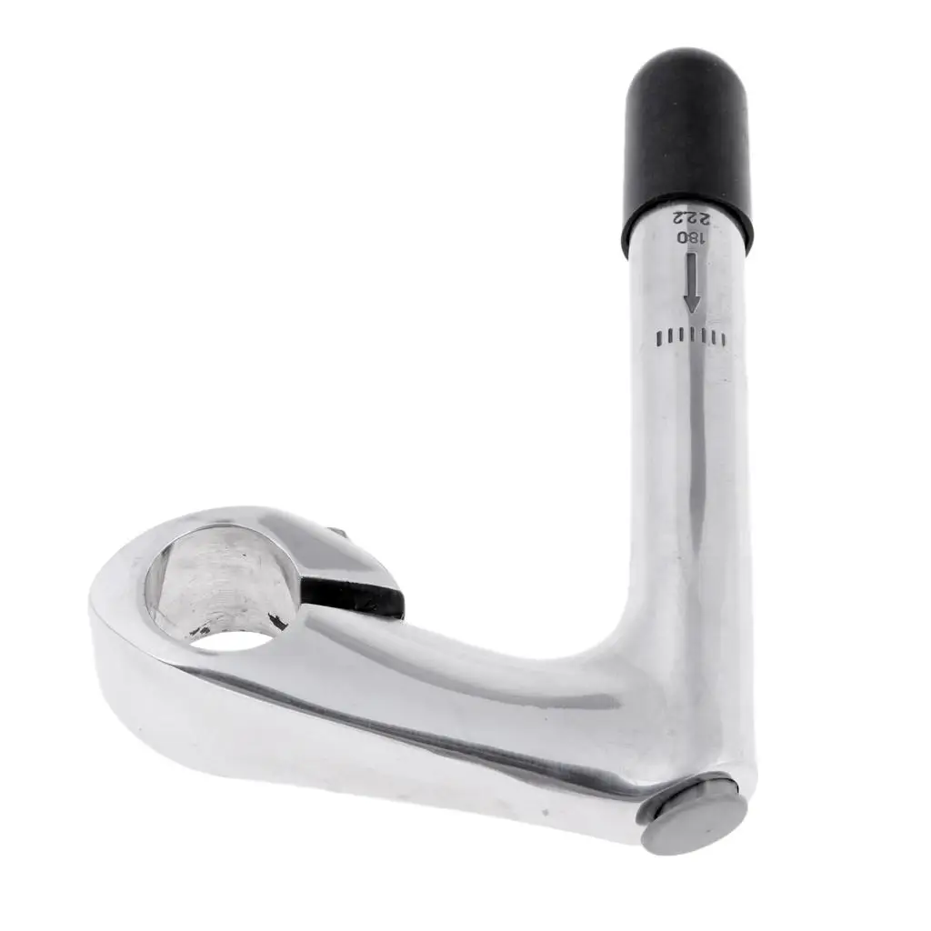 Durable Aluminum Alloy Bike Quill Stem for Fixed Gear Bicycle Cycling Accessories Silver