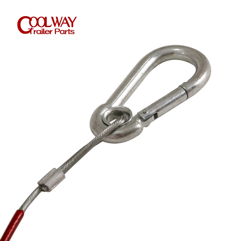 Caravan Hitch Cover 1 Metre Ring Trailer Caravan Brake Away Breakaway Safety Cable Braked Hitch Accessories Parts