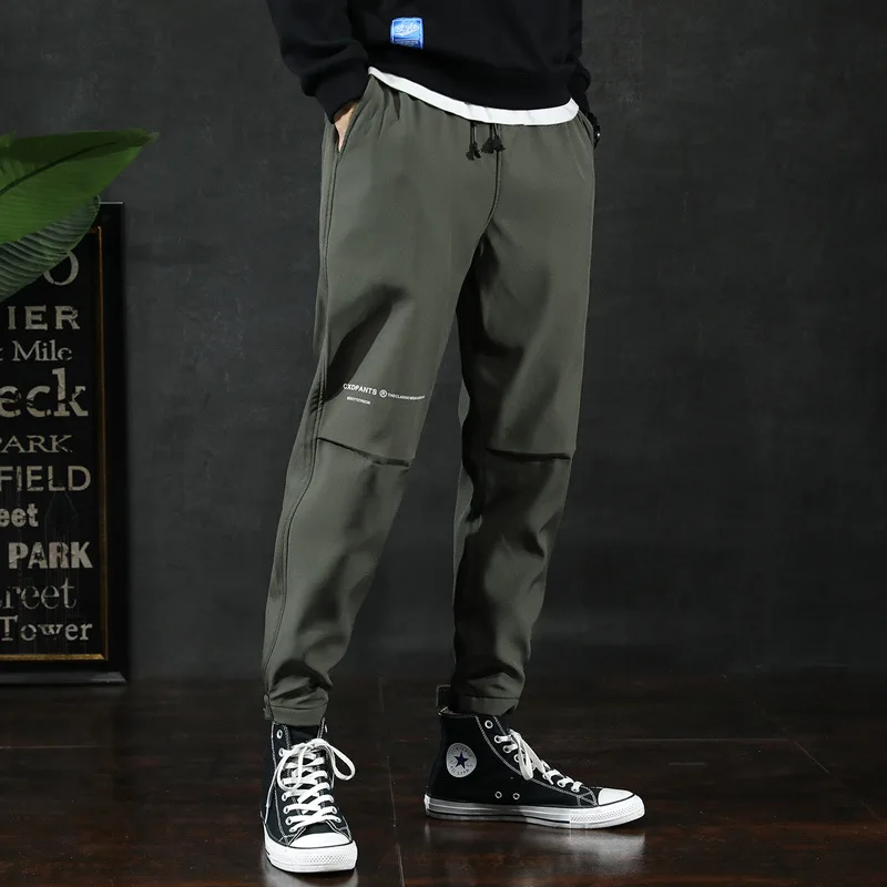 

208 [New Style] Autumn MEN'S Pants Men's Korean-style Trend Casual Trousers Loose-Fit Beam Leg Bib Overall Men's Fashion