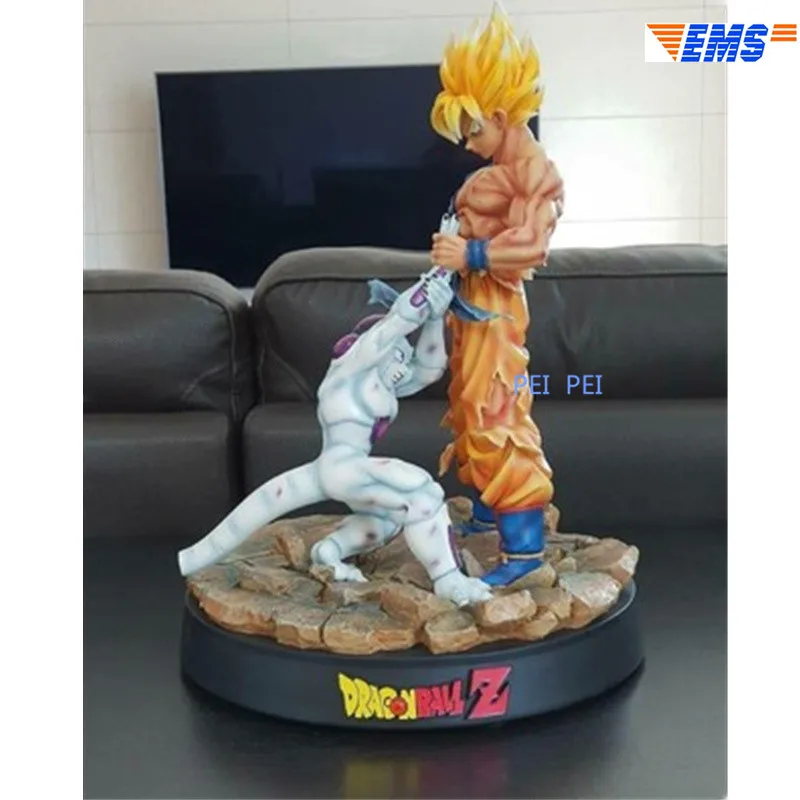 Dragon Ball Z статуя Супер Saiyan Сон Гоку VS Frieza полноразмерный портрет 41 см фигурка