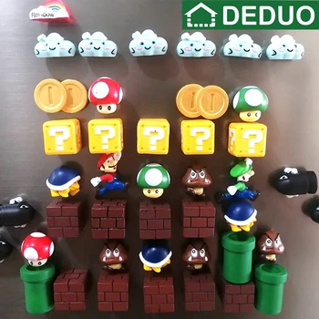 

3D Cute Cartoon Creative Lovely Super Mario 3D Magnet Sticker Fridge Magnet Decor Kitchen Accessories Decoration Home