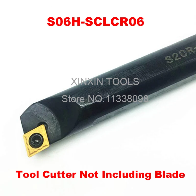 

S06H-SCLCR06/ S06H-SCLCL06,6mm*100 boring bar internal turning tools screw locked mini lathe tool holder for CCMT 060204 inserts