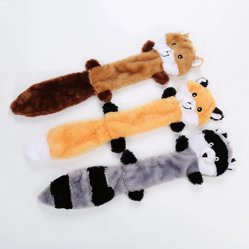 Собака плюшевые куклы игрушка для кусания устойчивостью укус собаки скрипучий Енот/лиса кукла интерактивные игрушки собака игрушка товары для домашних животных