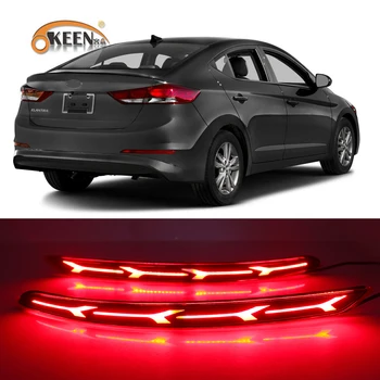 

2PCS For Hyundai Elantra 2016 2017 2018 2019 Led Rear Bumper Reflector Light Led Fog Lamp Turn Signal Driving Braking Light 12V