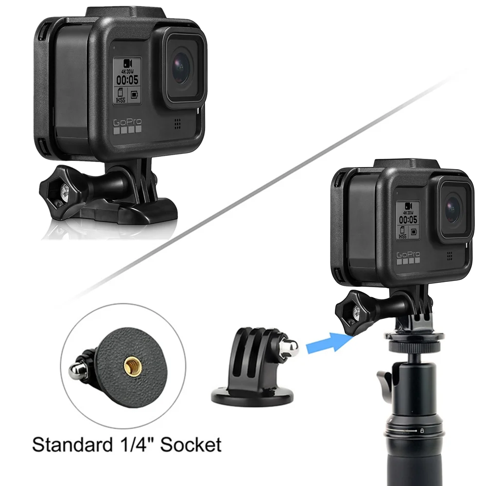 Чехол для экшн-камеры набор аксессуаров зарядное устройство для Gopro Hero 8 черная защитная рамка для камеры крепление монопод Штатив