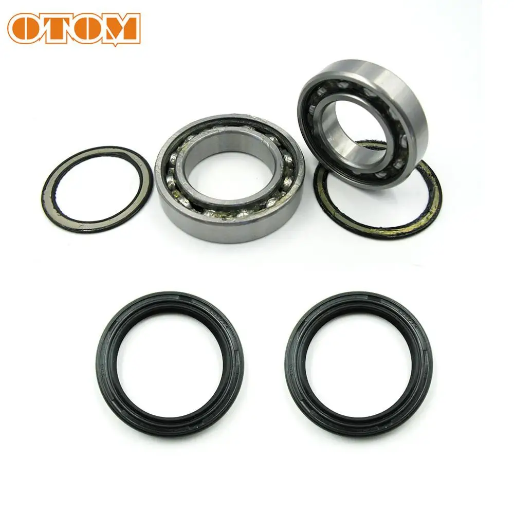 OTOM Motorcycle Accessories Front Rear Wheel Hub Oil Seal Bearing Set For KAWASAKI KX250F KX450F 2007- Dirt Bike Enduro