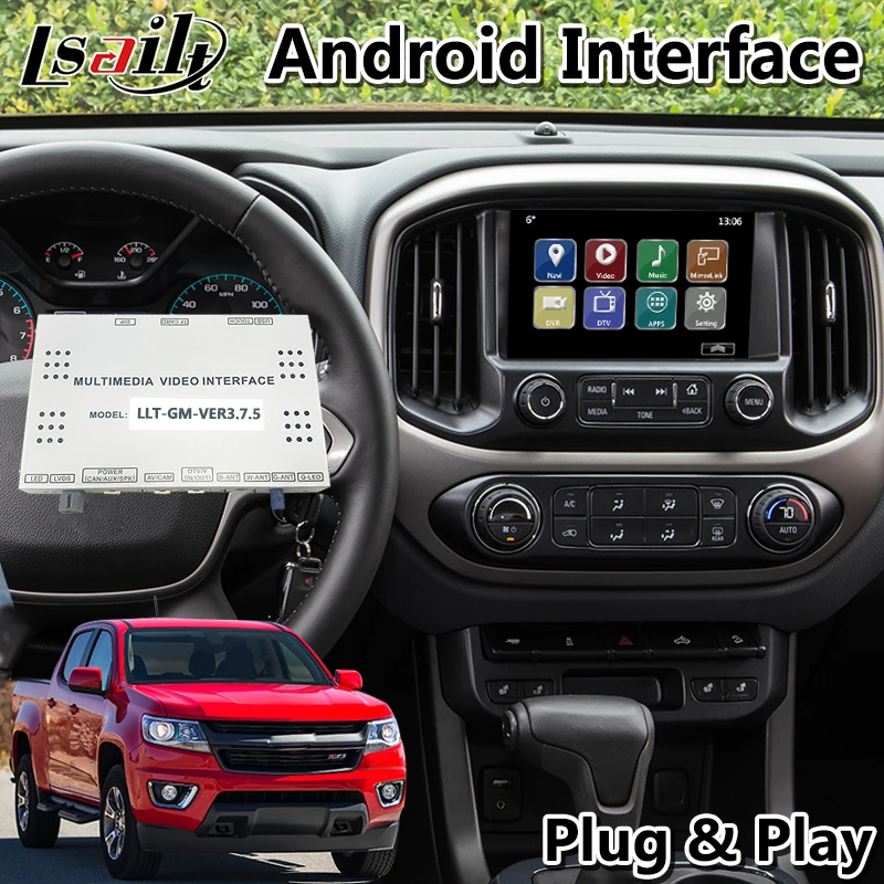Lsailt Android мультимедийный видео интерфейс для Chevrolet Colorado 2014 2019 год GPS навигация с 3 Гб