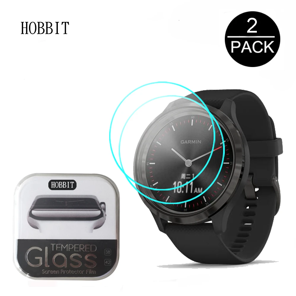 2 шт. в упаковке, закаленное стекло 9H для смарт-часов Garmin Move 3 3 S HD, прозрачная защитная пленка для экрана Garmin Move 3 S, gps часы, стекло против царапин