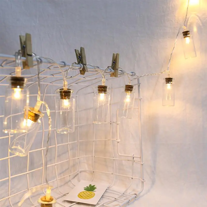10LED бутылки желаний в форме огни струны сценического фестиваля освещения вечерние украшения для двора сада(без батареи