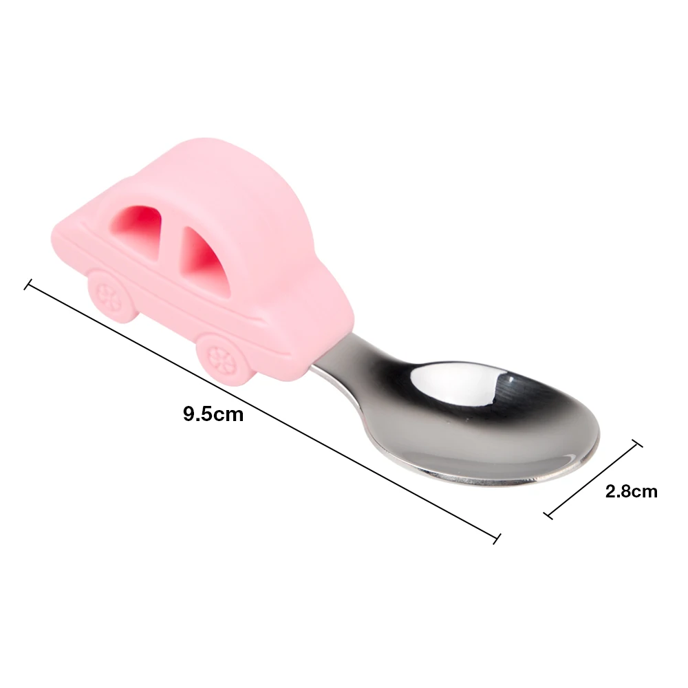 Детская Ложка Вилка силиконовый детский набор столовых приборов для кормления