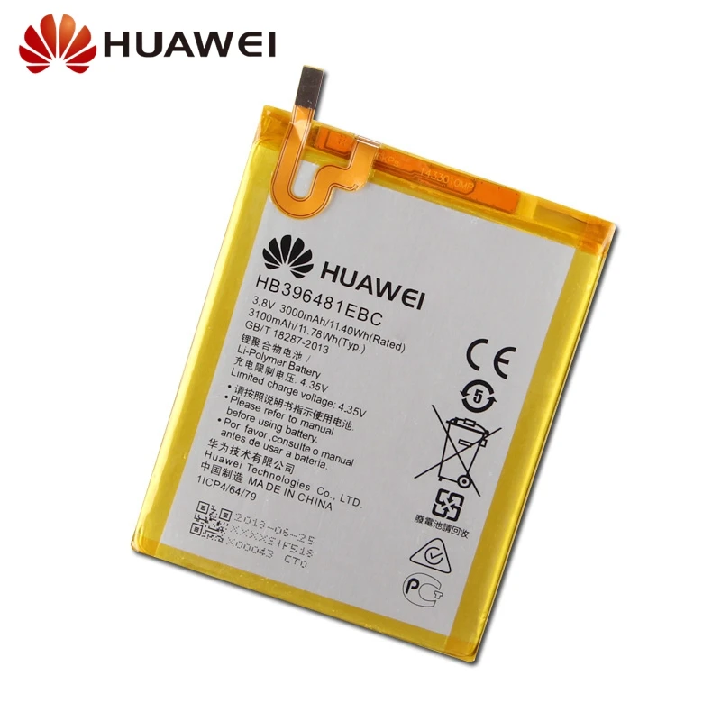 Сменный аккумулятор для телефона huawei ASCEND G7 Plus Honor 5X G8 G8X GR5 D199 Glory Play 5X 5A HB396481EBC 3000 мАч