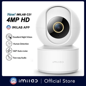 IMILAB C21 2.5K Caméra de Surveillance, Sécurité domestique intelligente, WiFi, IP, Babyphone vidéo, Vision nocturne panoramique à 360°