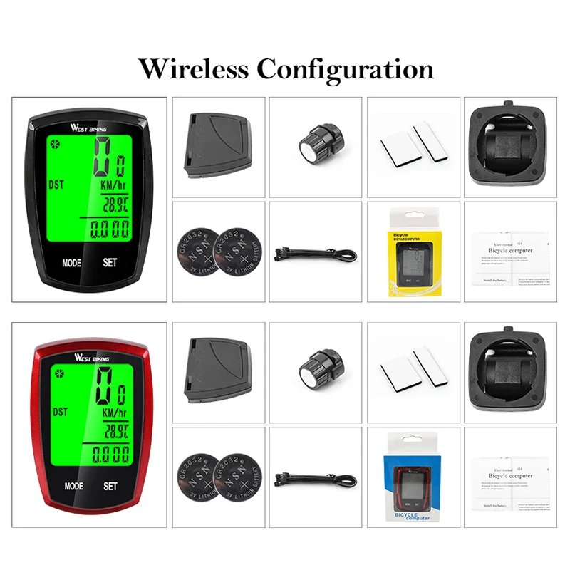 West Biking велосипедный компьютер велосипед велосипеда компьютер беспроводной спидометр для велосипеда циклокомпьютер Bycicle Speedometr Fiets Велоспорт