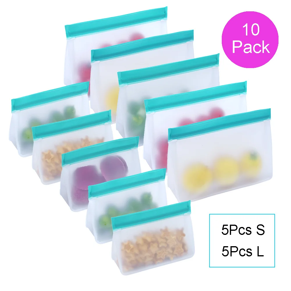 Silicone Food Storage Bag Saran Wrap Plastic Bags Peva Food Storage