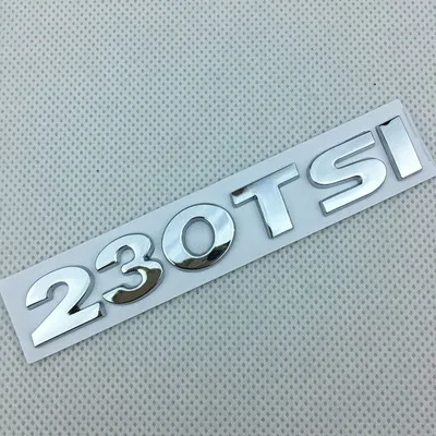 Автомобильный Стайлинг 11,6*1,7 см Металл Серебро 230 280 330 380 TSI эмблема значок задний багажник логотип тела наклейки, автоаксессуары - Цвет: 230TSI  (1PC)