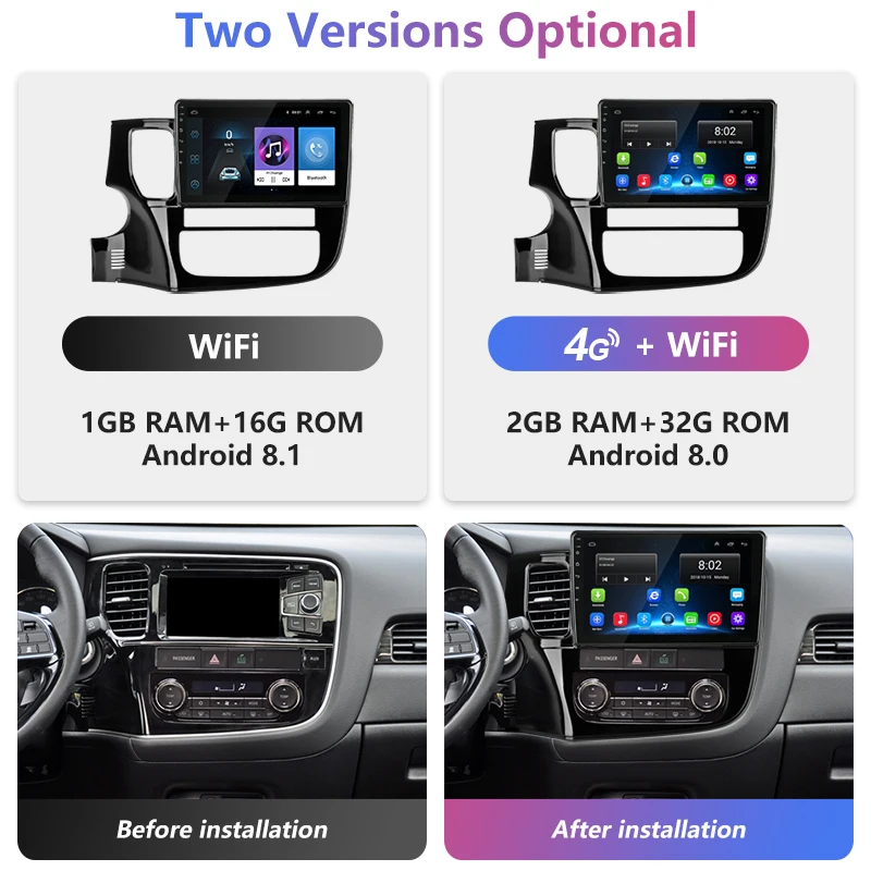 Jansite 10 &quotAndroid автомобильный радиоприемник для Mitsubishi Outlander 3 2013 2018 4G Android 8 0 2.5D