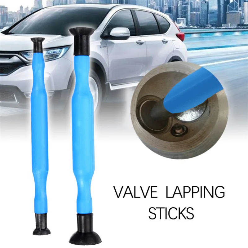 2Pcs Valve Lapping Sticks Auto Cylinder Engine Valves Dust Grinding Tool Kit Plastic Grip with Suction Cup |