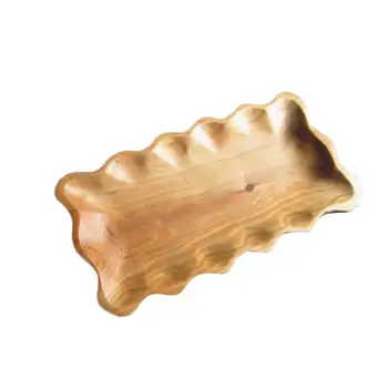 

Wooden Grain Root Carving Rectangular Fruit Plate Gadgets Snack Craft Tray Handcrafted Kitchen Storage Plate Home Storage Tool