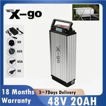  Rear Rack eBike Battery 48V 20Ah ebike battery 18650 battery with 2A Charger for Max 1500W Motor 48v Battery Pack 