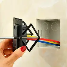 6pcs Wall Mount Switch Box Repair Tool Secret Stash Support 86mm Rod Repairer 120 Electrician Switch 118 Accessories Casset P1T0