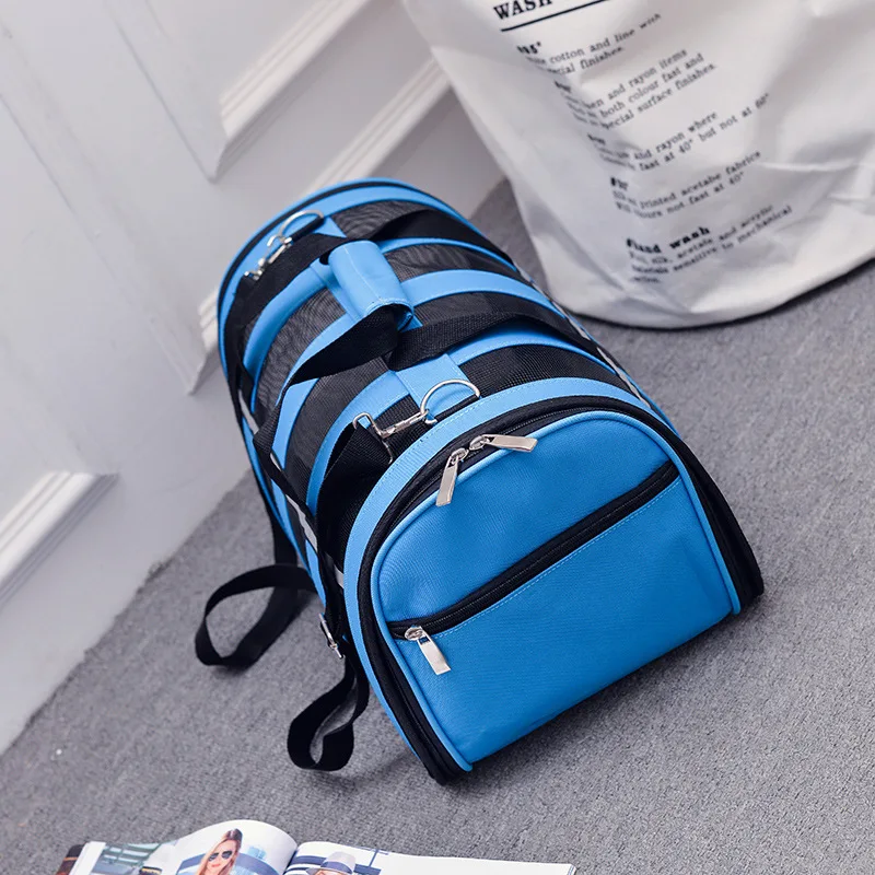 Pet Carrier for Dogs Cat Folding Cage Collapsible Crate Handbag Plastic Carrying Bags Pets Supplies Sac De Transport OO50XD Pet Carrier for Dogs Cat Folding Cage Collapsible Crate Handbag Plastic Carrying Bags Pets Supplies Sac De Transport OO50XD
