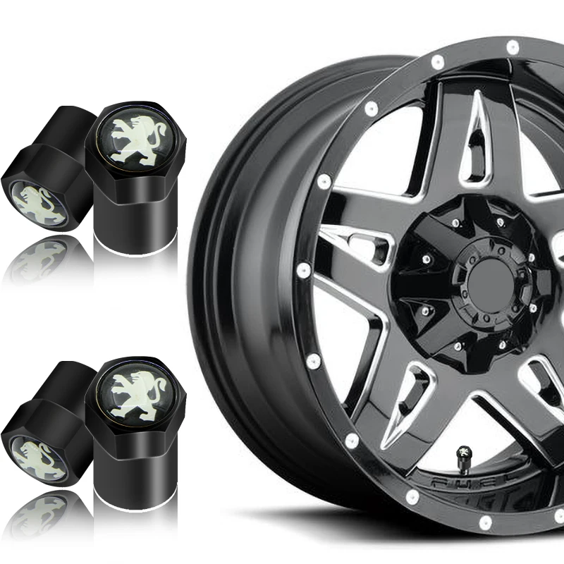 

4pcs/set New Car-Styling Wheel Tire Parts Valve Stem Caps Cover for Peugeots 107 108 206 207 308 307 508 2008 3008 style