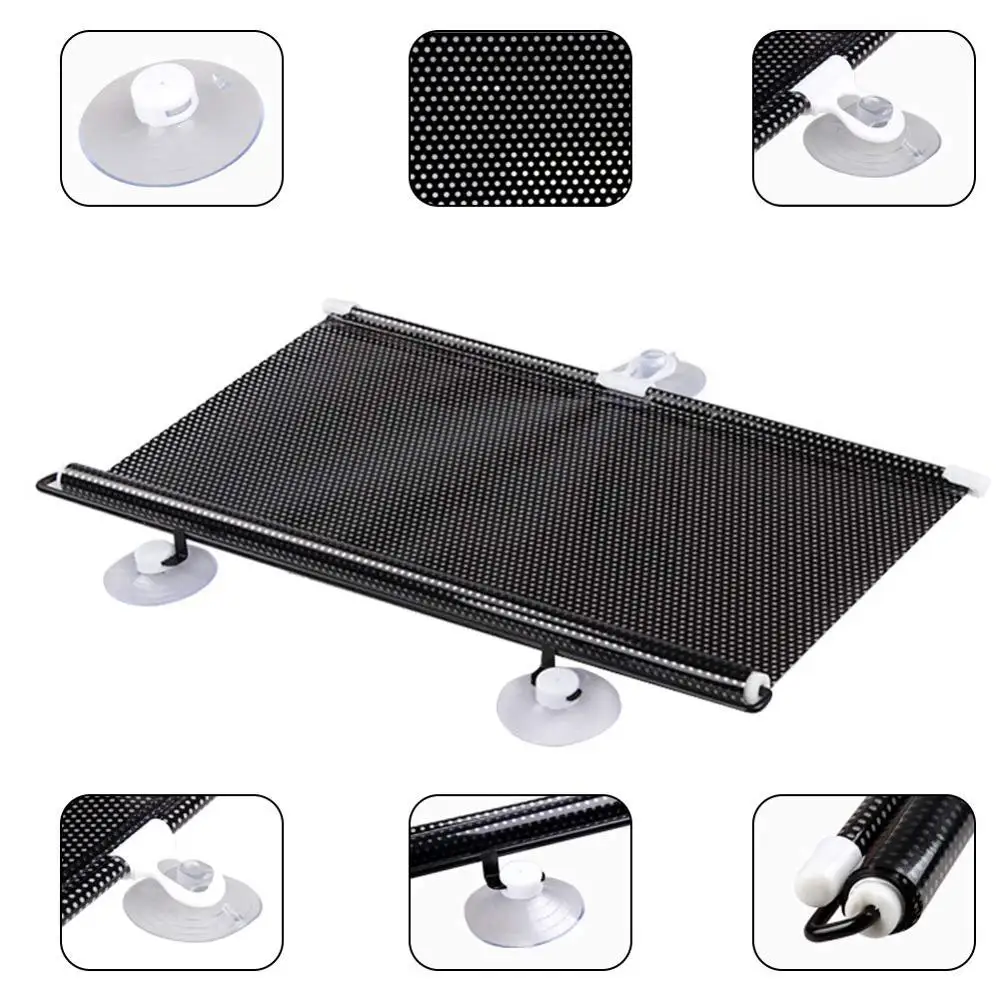 Universal Foldable Car Retractable Sunshade Sunblind Side UV-protective Visor Window Windshield Curtain Roller Sunshade for Car