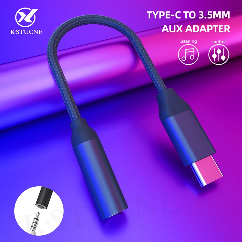 

USB Type C To 3.5mm Adapter Usb C Jack 3.5 MM AUX Audio Headphone Jack Adapter Audio Cable For Samsung Note 10 Plus Xiaomi Mi 9