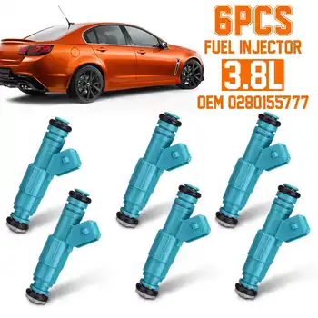 

6 PCS/set 3.8L Fuel Injector Flow Tested Cleaned For Holden Statesman Commodore VQ VP VR VS VT VU VX VY V6 3.8L 0280155777