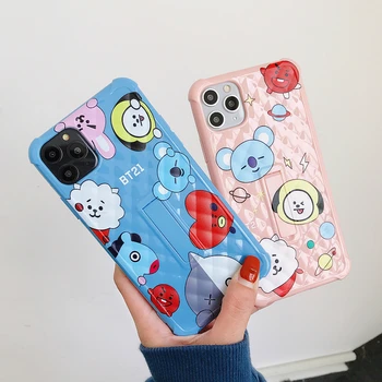 

Factory Price Kickstand Cartoon Sheep Pink Blue Mobile Phone Case Cover for iphone 11 Pro Max 7 8 Plus X XR XS Max