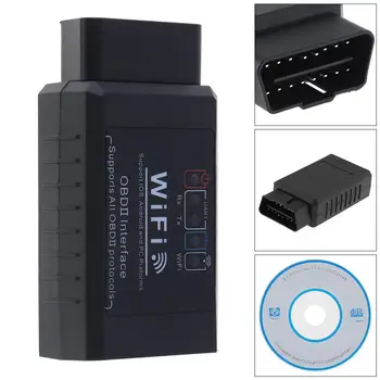 

12V ELM327 Wifi V 1.5 Car Fault Detector Reader Code Diagnostic Tool for IOS and Android System