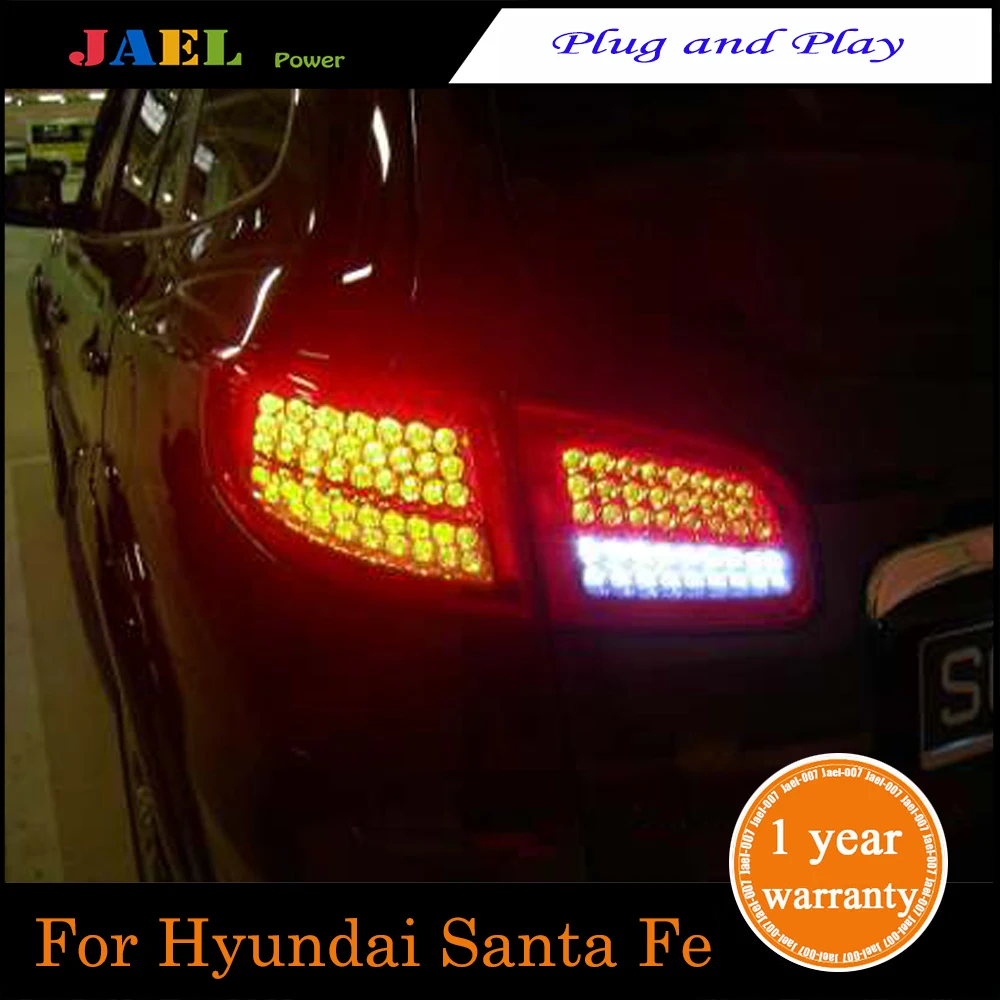Светодиодный задний фонарь для hyundai Santa Fe 2006-2012 светодиодный задний фонарь сигнальный тормоз Обратный Свет