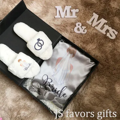 With gift box C 1 Набор, персонализированные вечерние платья невесты, чтобы быть курицей, набор тапочек, подарки, подружка невесты, мама сестра, подружка невесты, подарок для гостей на свадьбу - Цвет: With gift box C