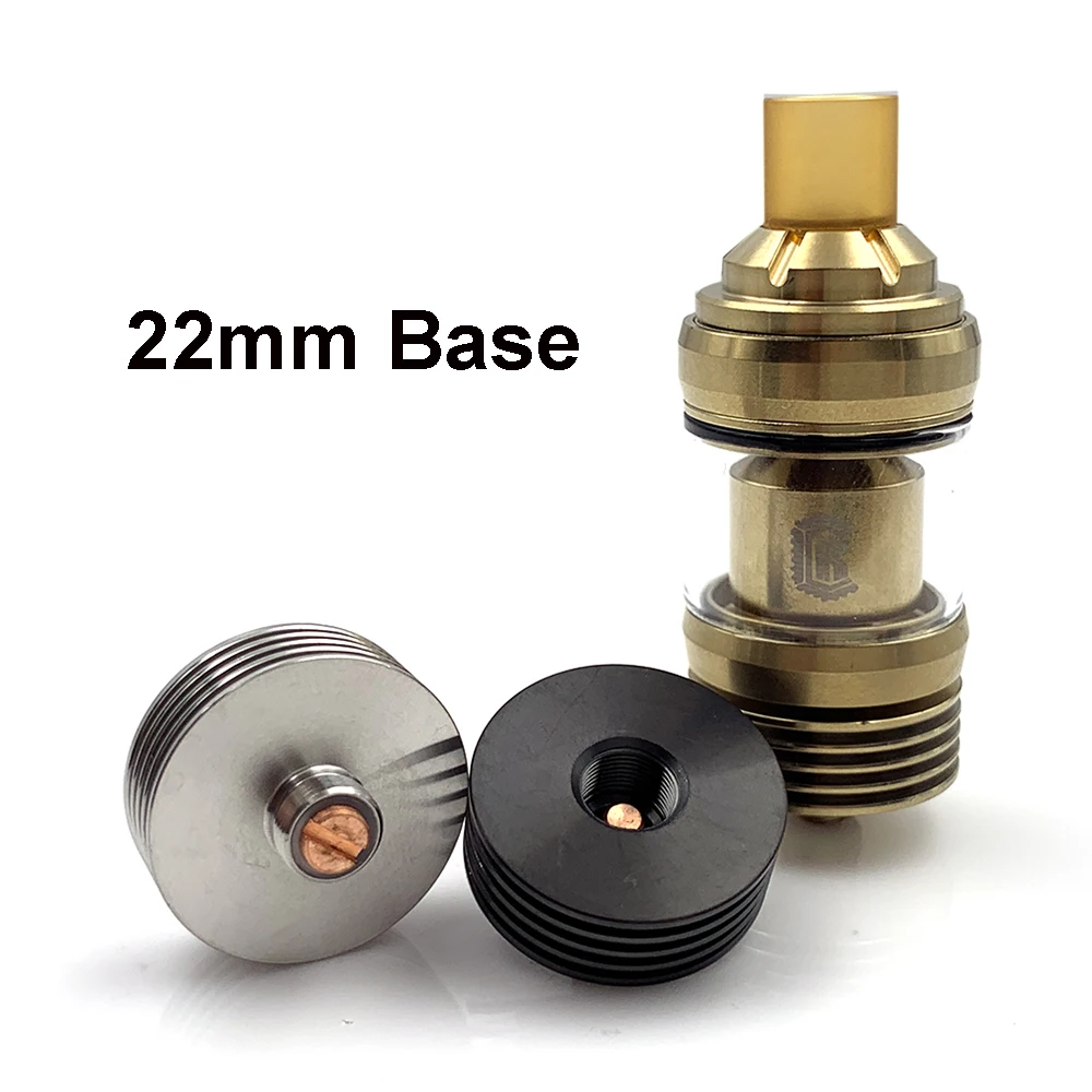 AtomizerBase 22mm 24mm 25mm DIY Connector Heat Dissipation Heat Sink Deck for 510 Tread Adapter RDA Mod
