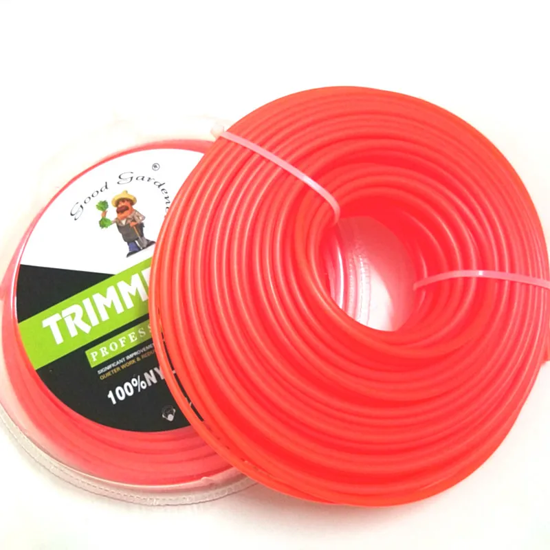 New Grass Trimmer Line 4.0mm*1LB/450g Strimmer Brushcutter Nylon Round/Square Roll Rope for Power Weed Cutting Replacement Grass Trimmer Grass Trimmer Line Trimmer Line